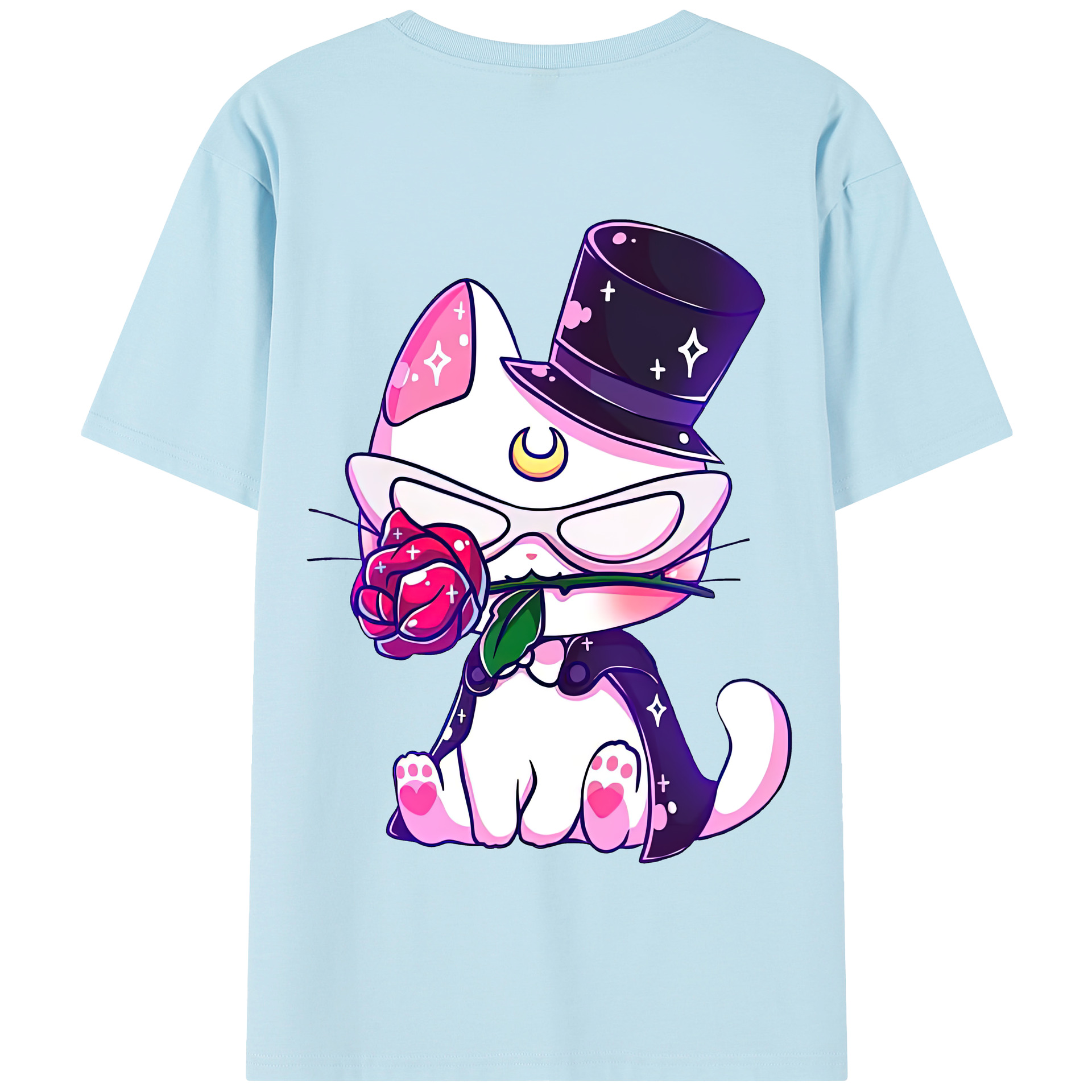 （画像用） 美少女戦士セーラームーン Sailor Moon 綿100％半袖Tシャツ（背面プリント）